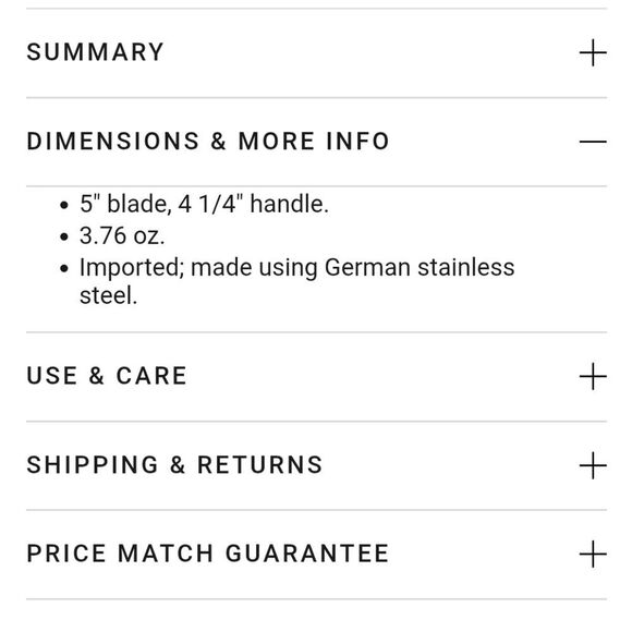 All-Clad Stainless Steel 5" Serrated Utility Knife - Picture 6 of 7
